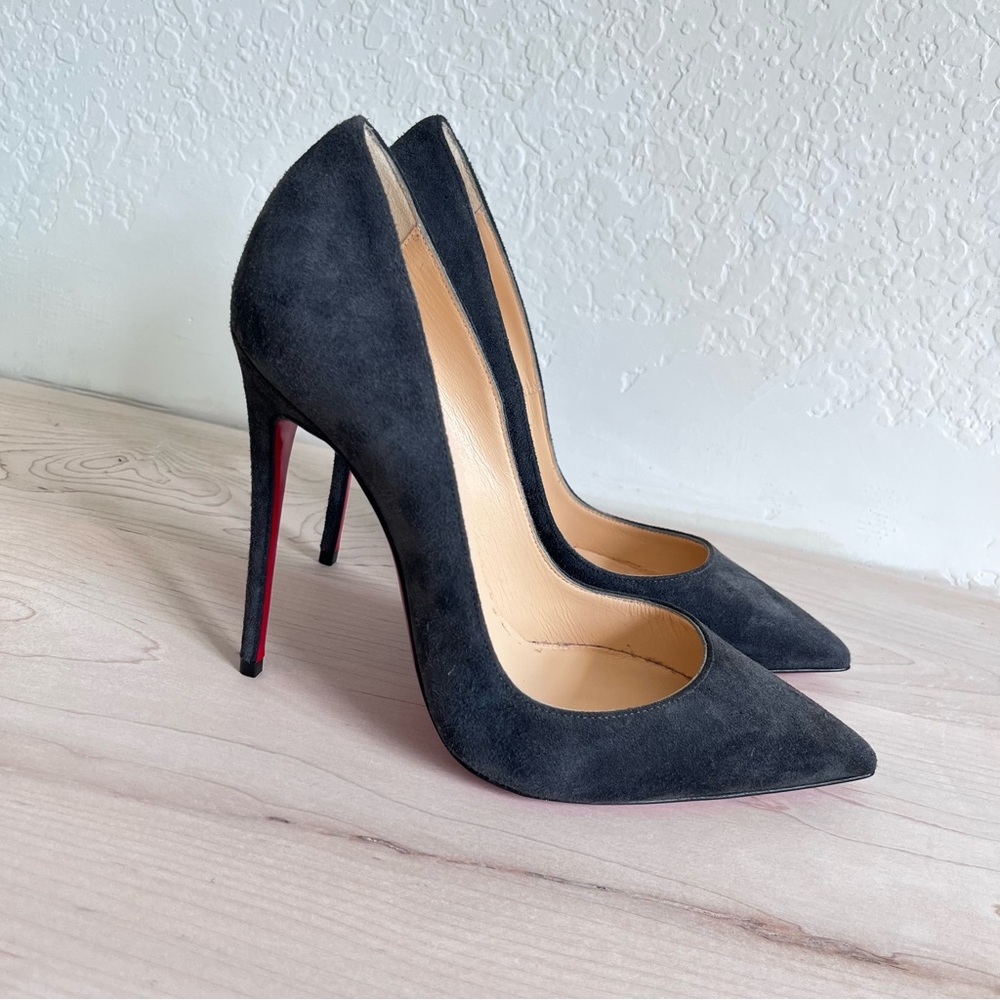 New! Christian Louboutin Suede So Kate 120mm 36.5